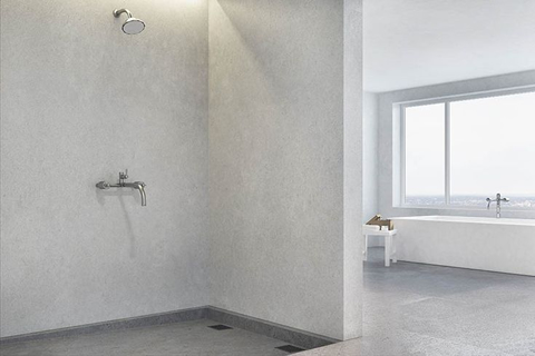 voorbeeld gipswand badkamer