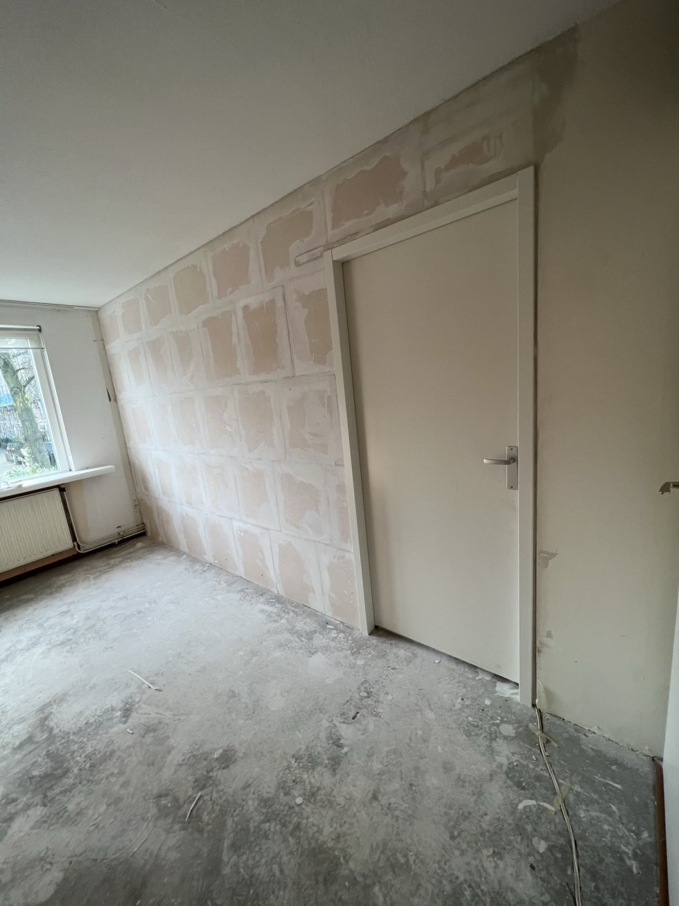 Slaapkamer wand met deur Den Haag
